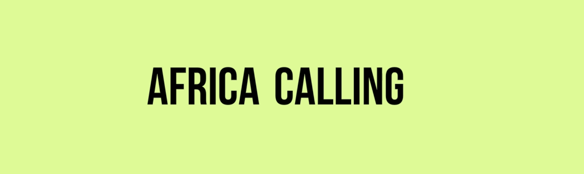 Africa Calling  